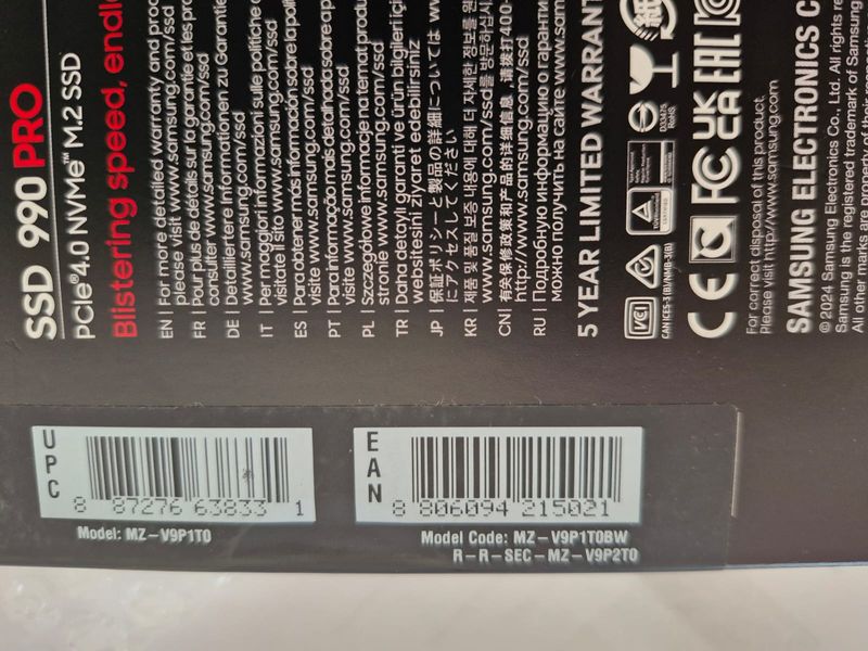 Samsung 990 Pro 1TB NVMe 2.0 M.2 (2280) afbeelding 3