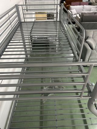 LITERA DE MATRIMONIO 135x190cm GRIS METAL