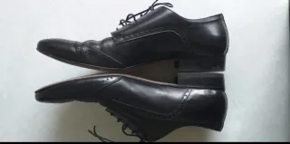 Scarpe stringate Seboy's in pelle nera