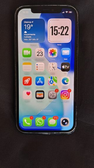iPhone 12 Pro Plata - Tapa trasera astillada