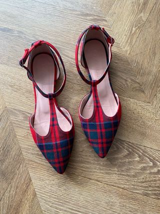 Zapatos cuadros escoceses