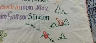 Centrotavola ricamato in tedesco.Corredo matrimoni