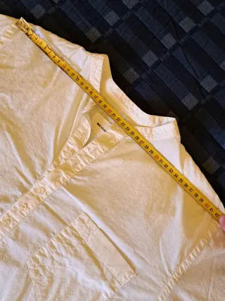 Camisa blanca de verano 100% algodón Made in Spain