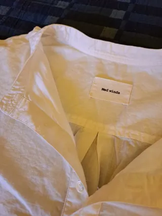 Camisa blanca de verano 100% algodón Made in Spain