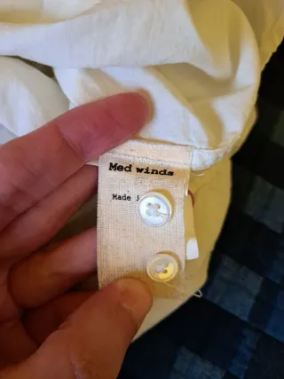 Camisa blanca de verano 100% algodón Made in Spain