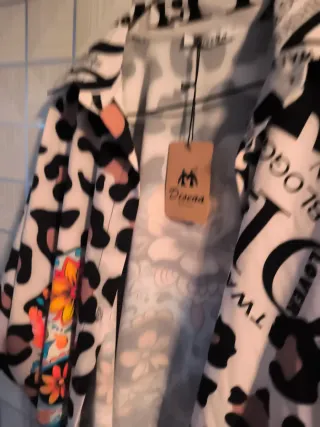 Camisa estampada multicolor talla única