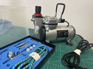 Kit Aerógrafo Timbertech com Compressor