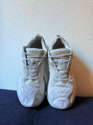 Hoka Bondi 8 Max Beige Naranja