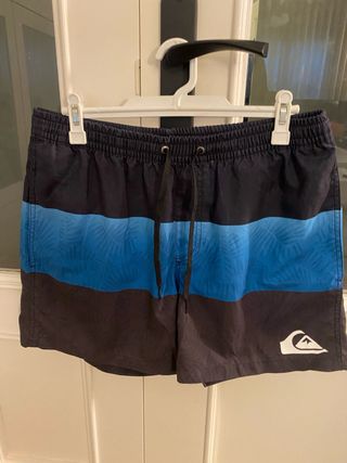 Bañador Quiksilver Hombre Negro y Azul. Talls M