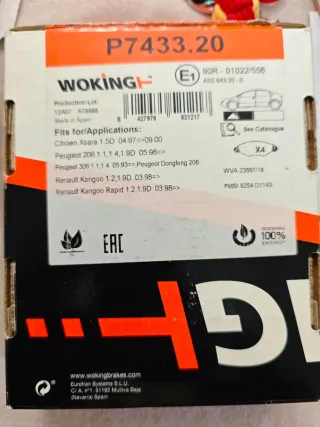 Pastillas de freno nuevas