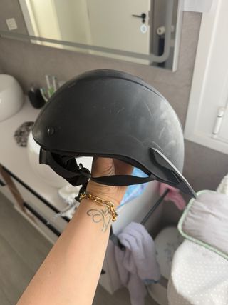 Casco de hípica negro
