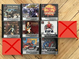 Lote de juegos originales para PlayStation 1 (PSX)