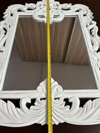 Espejo estilo vintage blanco