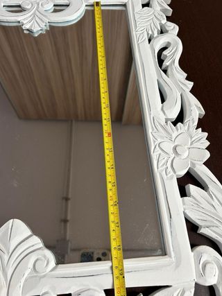 Espejo estilo vintage blanco