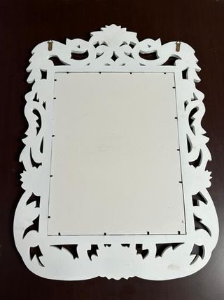 Espejo estilo vintage blanco