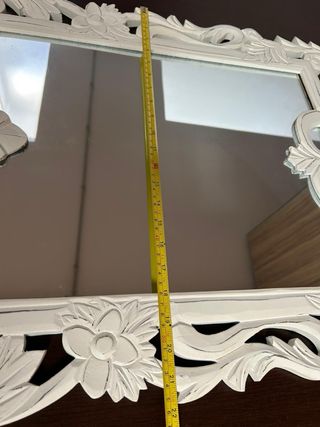 Espejo estilo vintage blanco