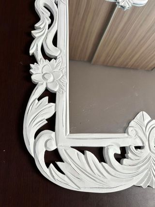 Espejo estilo vintage blanco