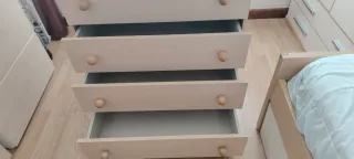 Cambiador bebe bañera Micuna madera con estrellas