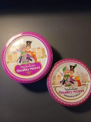 Set 2 Scatole Latta Vintage Quality Street