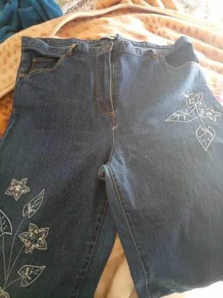 Pantalón vaquero punto Roma