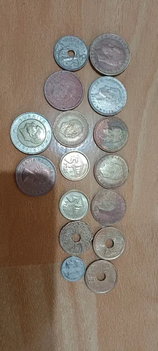 Lote de 16 monedas antiguas