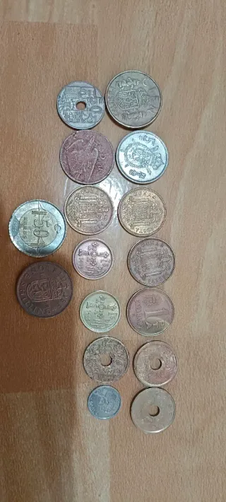 Lote de 16 monedas antiguas