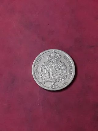 50 CENTIMOS PLATA 1926 ALFONSO XIII
