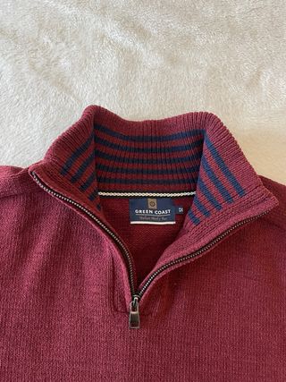 Jersey , color burdeos , talle M,marca green coast