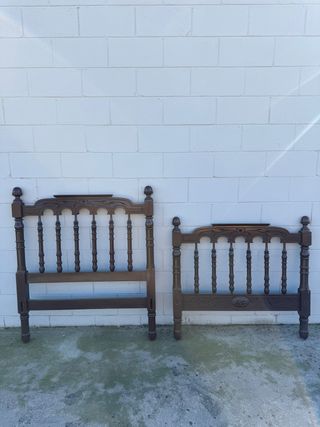 Cabezales de madera vintage