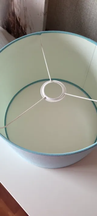 Pantallas de lámpara de tela