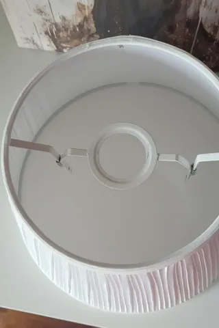 Pantallas de lámpara de tela