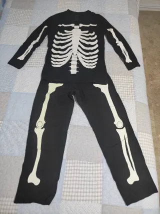 Disfraz esqueleto talla 8