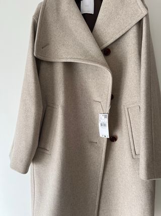 Abrigo midi lana