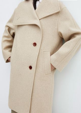 Abrigo midi lana