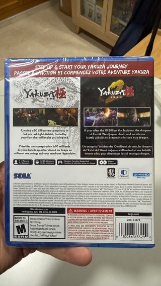 Yakuza kiwami 1 y 2 ps5 precintado