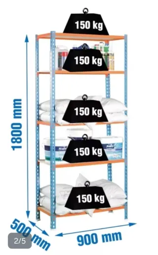 Estantería Metálica 5 baldas