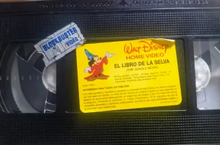 VHS Disney El Libro de la Selva con sello diamante