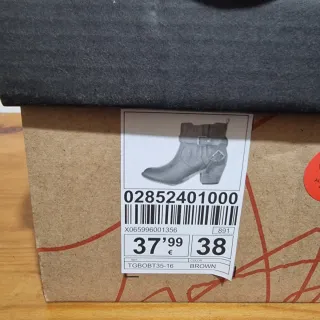 Botines TNC Shoes Marrones Talla 38 con Caja