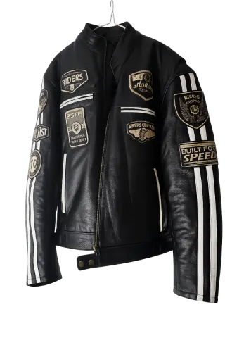 Chaqueta de Moto Negra