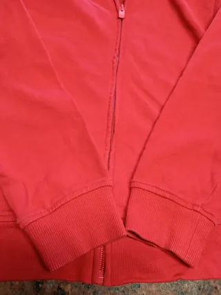 Felpa OVS con cappuccio e zip rossa 8/9 anni