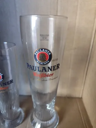 2 Vasos Cerveza Paulaner Weißbier
