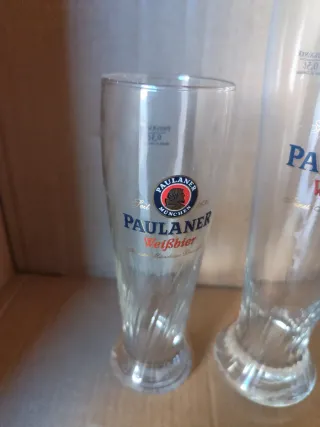 2 Vasos Cerveza Paulaner Weißbier
