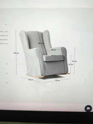 Sillón mecedora Lily