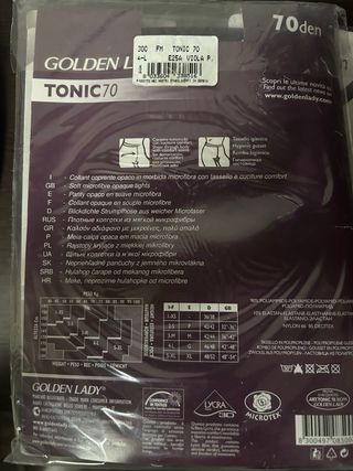 Medias Golden Lady Tonic 70 Den Talla IV/L Viola