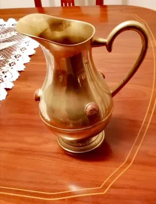 Jarra Metálica Vintage Decorativa 22cm