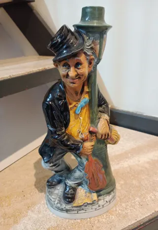 Statuina Decanter antica Uomo che Suona il violino