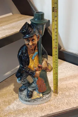 Statuina Decanter antica Uomo che Suona il violino