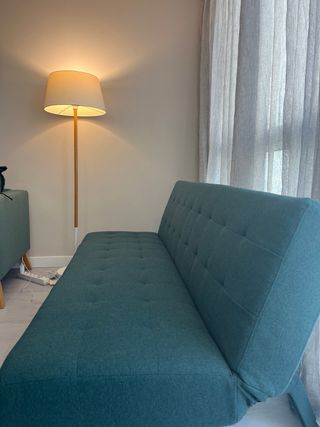 Sofá cama 3 plazas verde