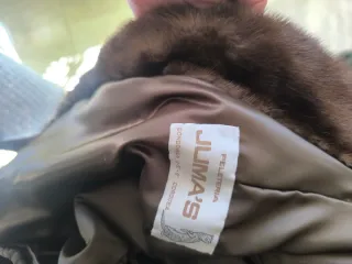 Abrigo largo visón sintético Años 70