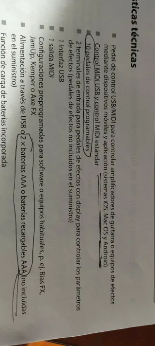 Harley Benton MP-100 Pedal MIDI